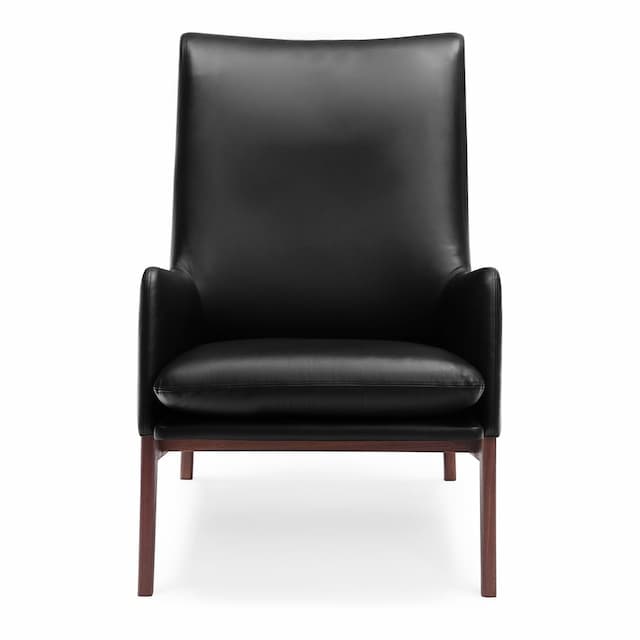 Asta Leather Chair Black