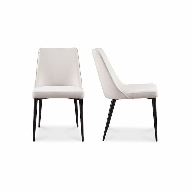 LULA DINING CHAIR OATMEAL-SET OF TWO