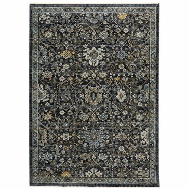 Aberdeen 533K1 Blue/ Light Blue Indoor Area Rug - 2' x 3'