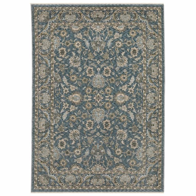 Aberdeen 070H1 Blue/ Beige Indoor Area Rug - 2' x 3'