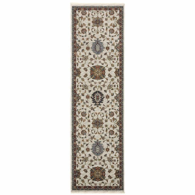 Aberdeen 751W1 Ivory/ Multi Indoor Area Rug - 2'3" x 7'6"