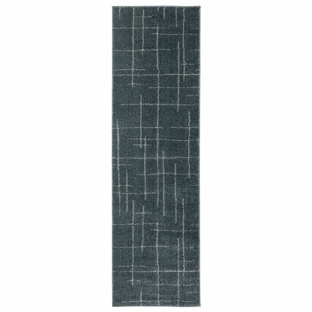 Alton 040B9 Blue/ Gray Indoor Area Rug - 2'3" x 7'6"