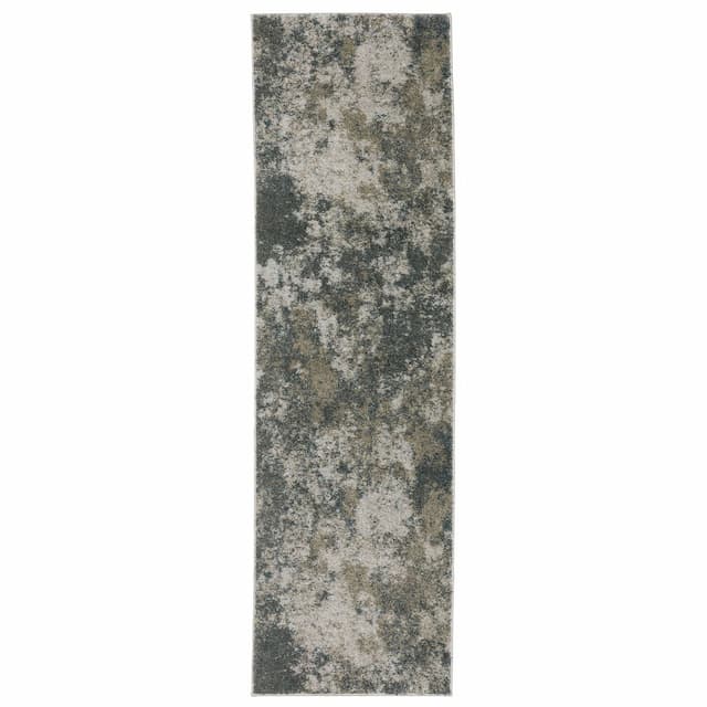 Alton 531L9 Teal/ Grey Indoor Area Rug - 2'3" x 7'6"