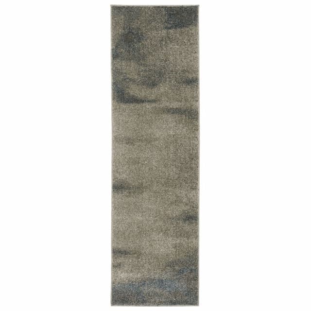 Alton 5562V Grey/ Teal Indoor Area Rug - 2'3" x 7'6"