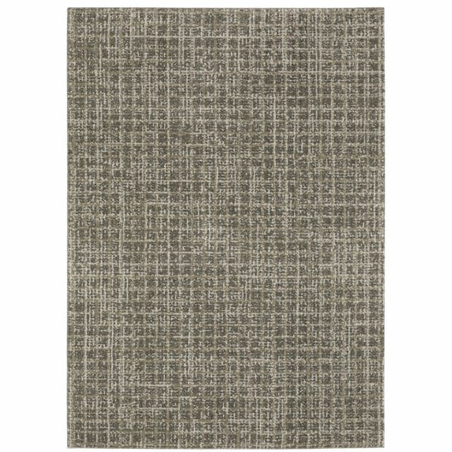 Alton 090N9 Grey/ Beige Indoor Area Rug - 3'3" x 5'