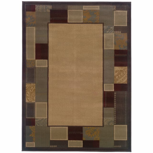 Amelia 6993Y Beige/ Brown Indoor Area Rug - 5' x 7'6"