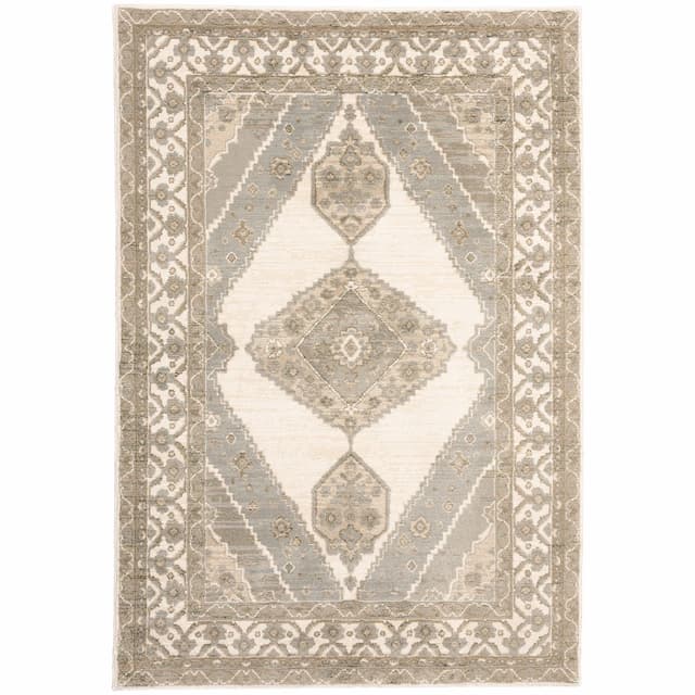 Andorra 298C0 Beige/ Ivory Indoor Area Rug - 10' x 13'2"