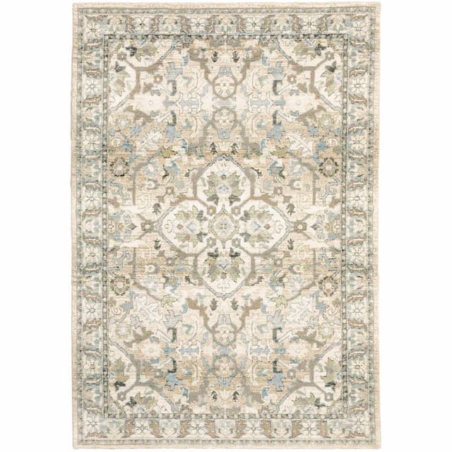 Andorra 9818G Beige/ Ivory Indoor Area Rug - 10' x 13'2"