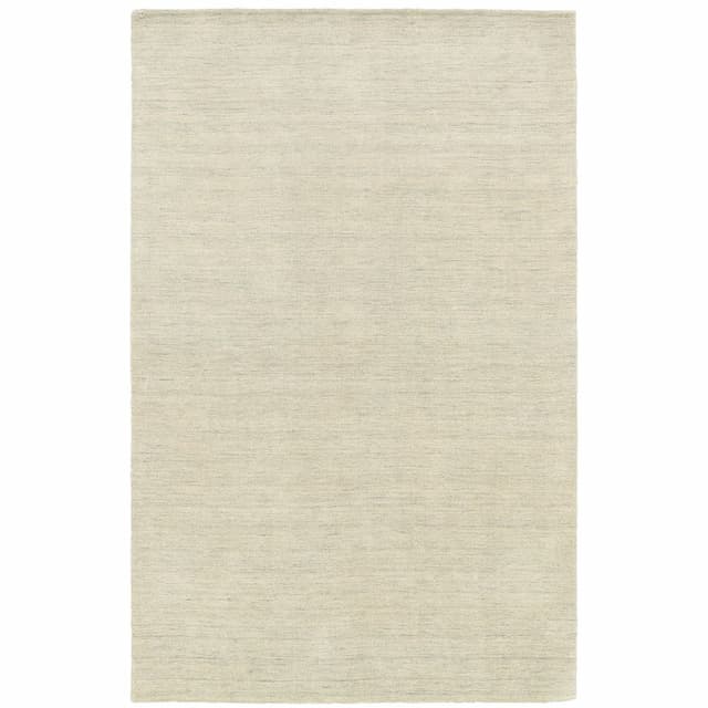 Aniston 27107 Beige Hand-crafted Wool Area Rug - 10' x 13'