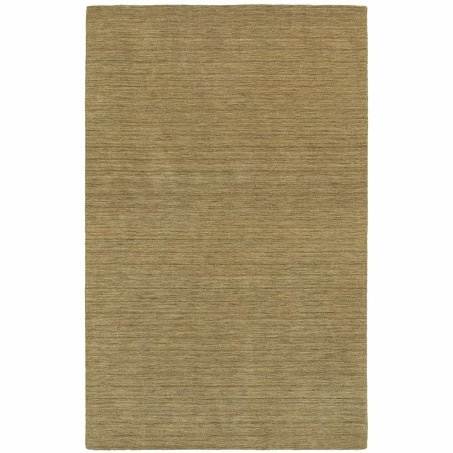 Aniston 27110 Gold Hand-crafted Wool Area Rug - 10' x 13'