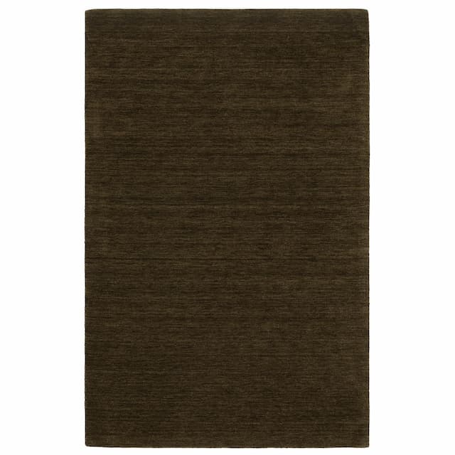 Aniston II 27117 Brown Hand-crafted Wool Area Rug - 2'6" x 8'