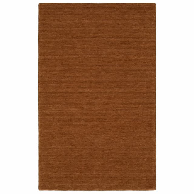 Aniston II 27118 Rust Hand-crafted Wool Area Rug - 10' x 13'