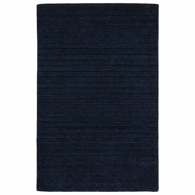 Aniston II 27119 Navy/Blue Hand-crafted Wool Area Rug - 10' x 13'