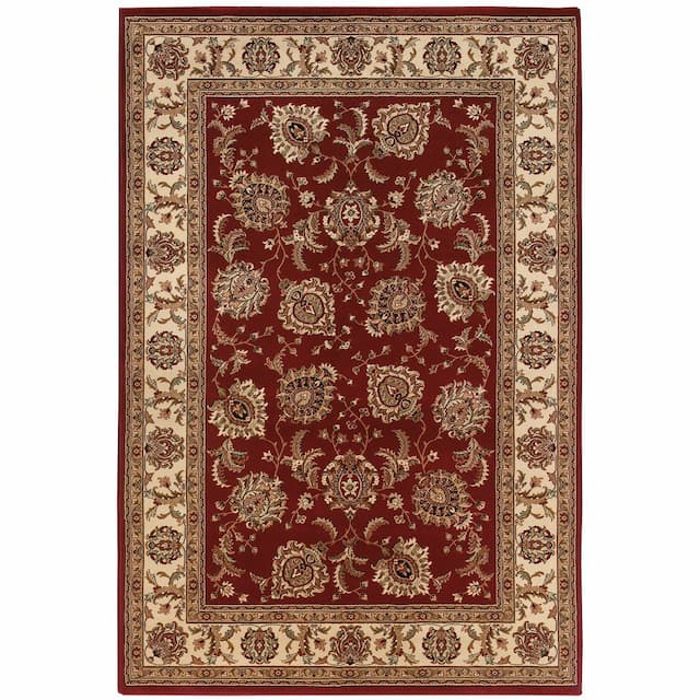 Ariana 117C3 Red/ Ivory Indoor Area Rug - 2' x 3'