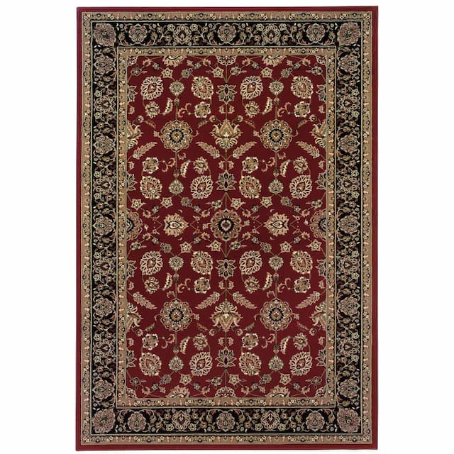 Ariana 271C3 Red/ Black Indoor Area Rug - 10' x 12'7"