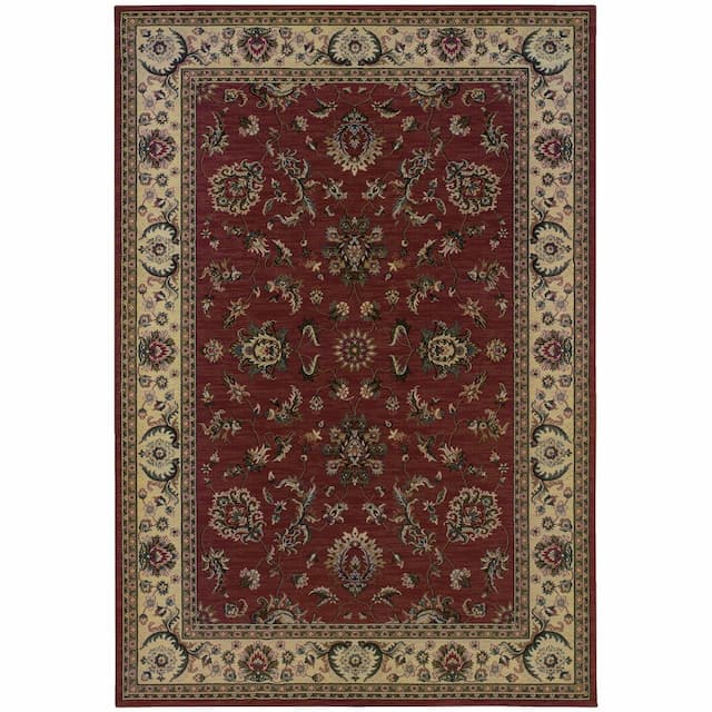 Ariana 311C3 Red/ Ivory Indoor Area Rug - 12' x 15'