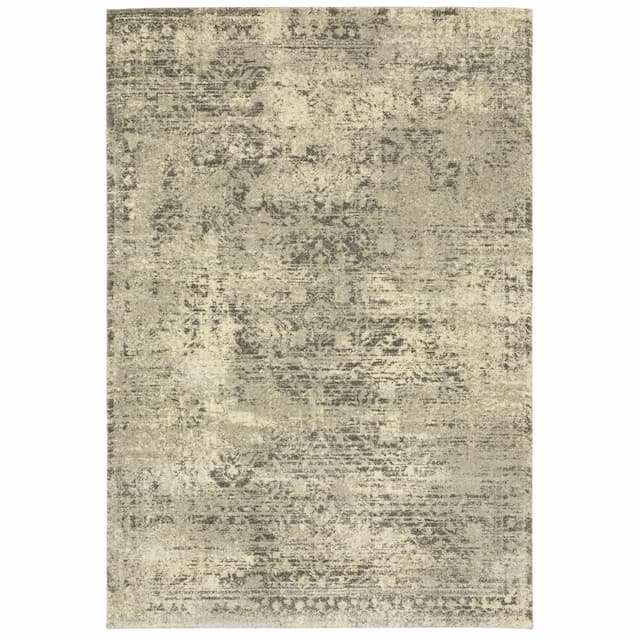 Astor 1806Q Beige/ Grey Indoor Area Rug - 3'10" x 5'5"