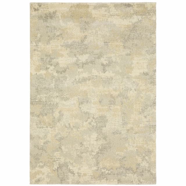 Astor 2268J Beige/ Grey Indoor Area Rug - 3'10" x 5'5"