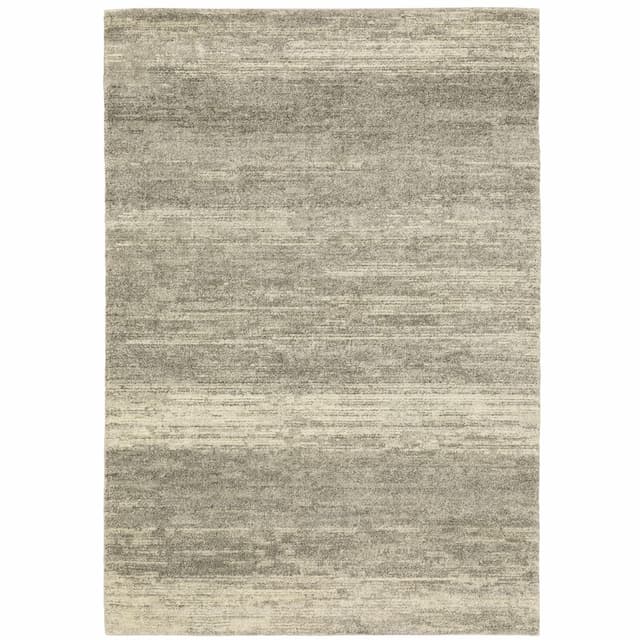 Astor 5572E Grey/ Beige Indoor Area Rug - 3'10" x 5'5"