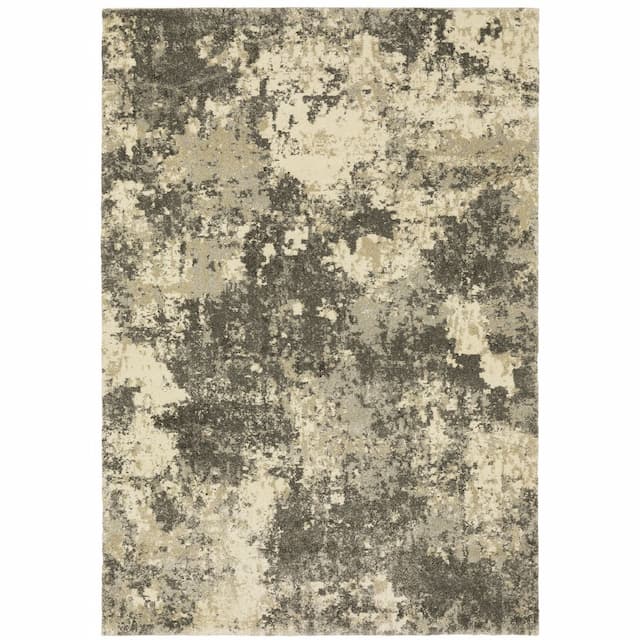 Astor 7150D Grey/ Beige Indoor Area Rug - 3'10" x 5'5"