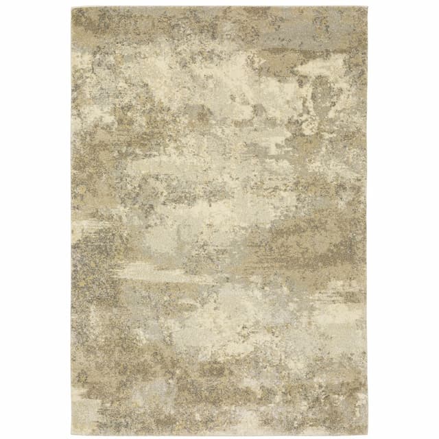 Astor 8322J Gold/ Beige Indoor Area Rug - 3'10" x 5'5"