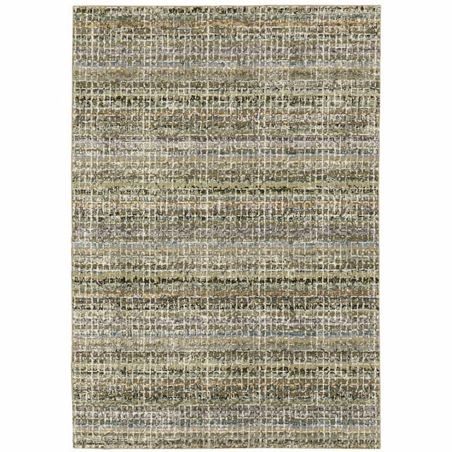 Atlas 747A0 Green/ Multi Indoor Area Rug - 10' x 13'2"