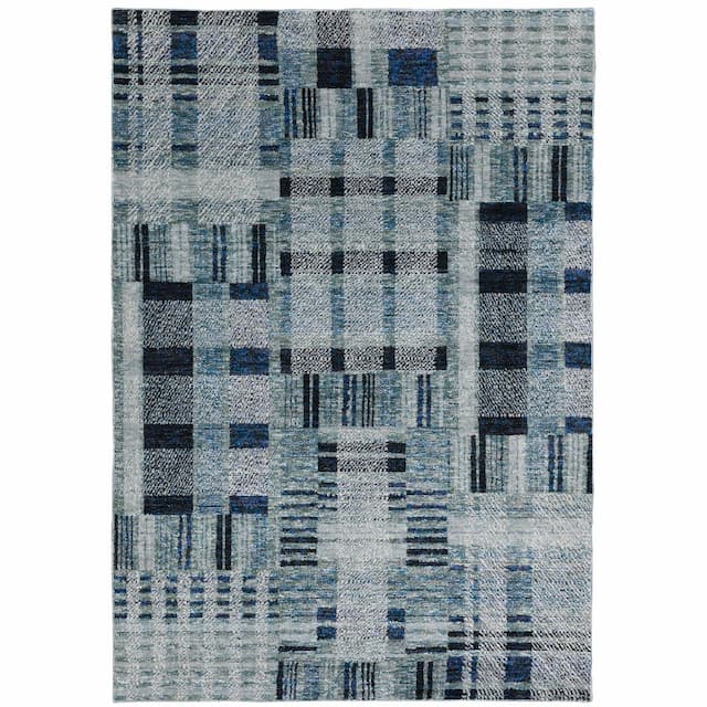 Atlas 752B0 Blue Indoor Area Rug - 10' x 13'2"