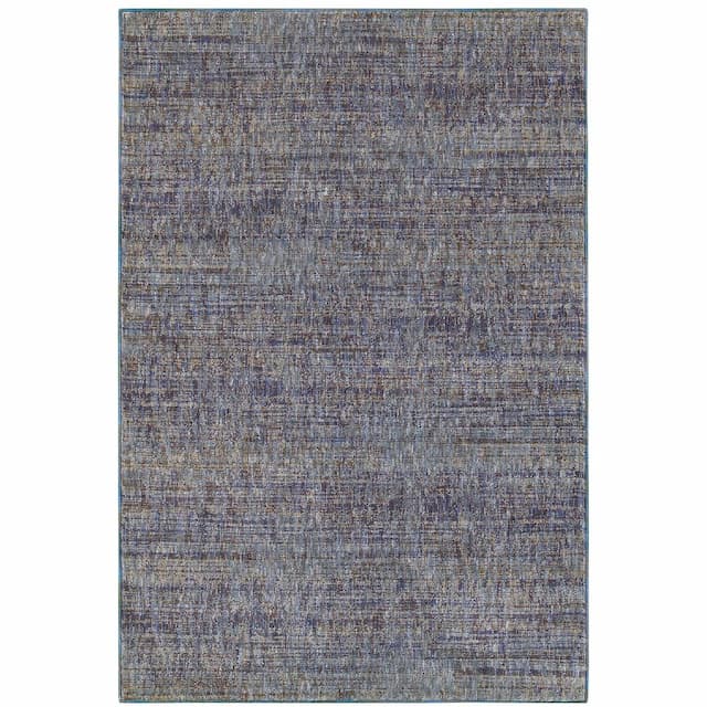 Atlas 8033F Purple/ Grey Indoor Area Rug - 10' x 13'2"