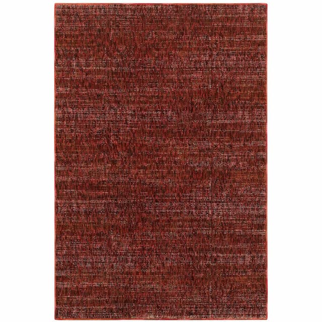 Atlas 8033K Red/ Rust Indoor Area Rug - 10' x 13'2"