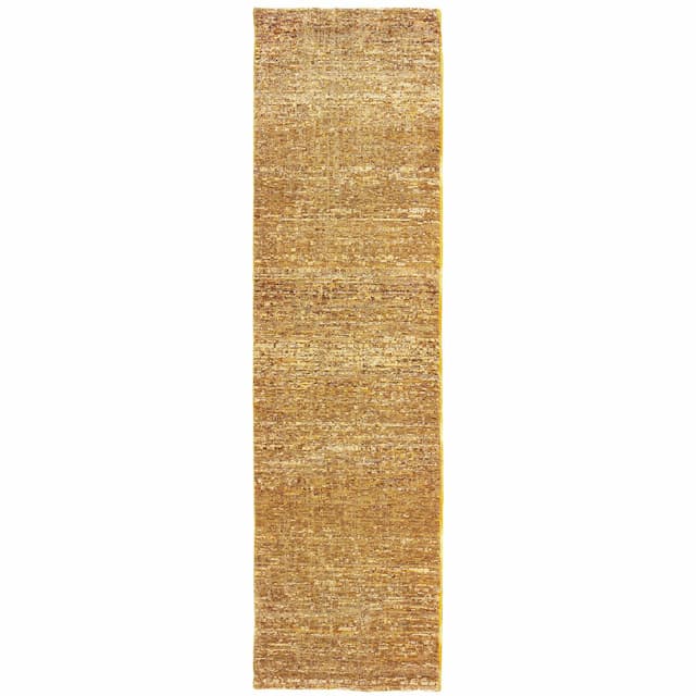 Atlas 8033R Gold/ Multi Indoor Area Rug - 2'3" x 8'