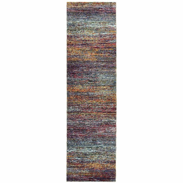 Atlas 8037B Multi-colored Indoor Area Rug - 2'3" x 8'