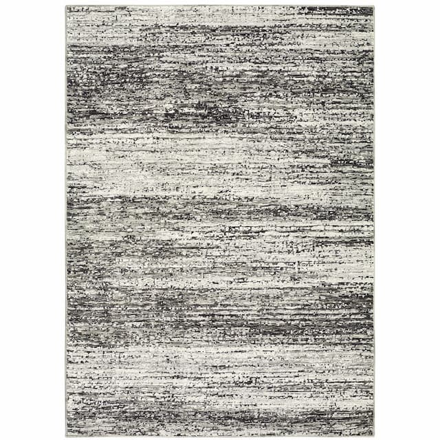 Atlas 8037G Ash/ Charcoal Indoor Area Rug - 10' x 13'2"