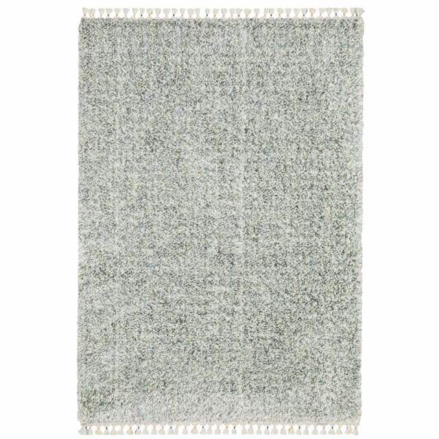 Axis AX02A Light Blue/Ivory Indoor Area Rug - 3'10" x 5'5"