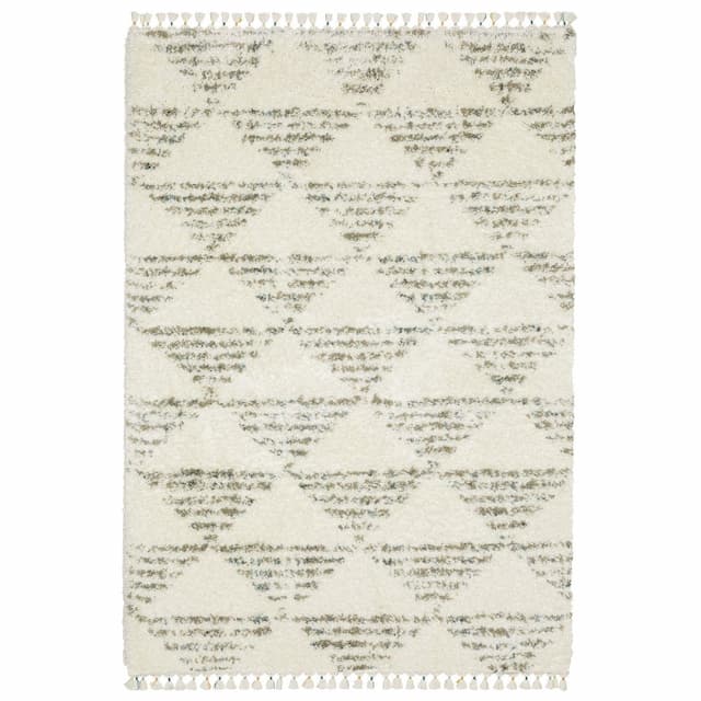 Axis AX05A Ivory/ Multi Indoor Area Rug - 3'10" x 5'5"