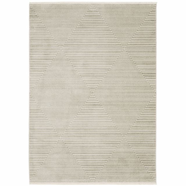 Bauer 4150E Beige/ Ivory Indoor Area Rug - 3'10" x 5'5"