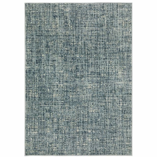 Branson BR13A Blue/Grey Indoor Area Rug - 3'3" x 5'