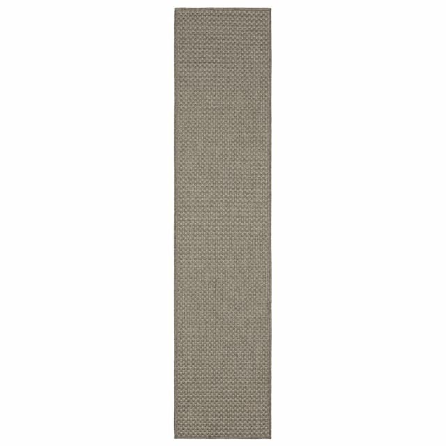 Caicos CA01N Grey/ Light Grey Ultimate Performance Area Rug - 1'10" x 7'6"