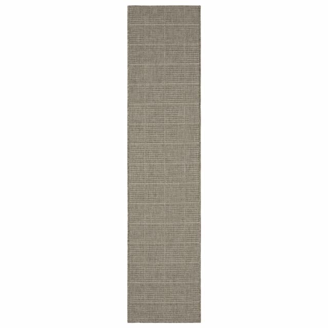 Caicos CA04B Grey/ Light Grey Ultimate Performance Area Rug - 1'10" x 7'6"