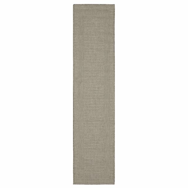 Caicos CA05A Grey/ Light Grey Ultimate Performance Area Rug - 1'10" x 7'6"