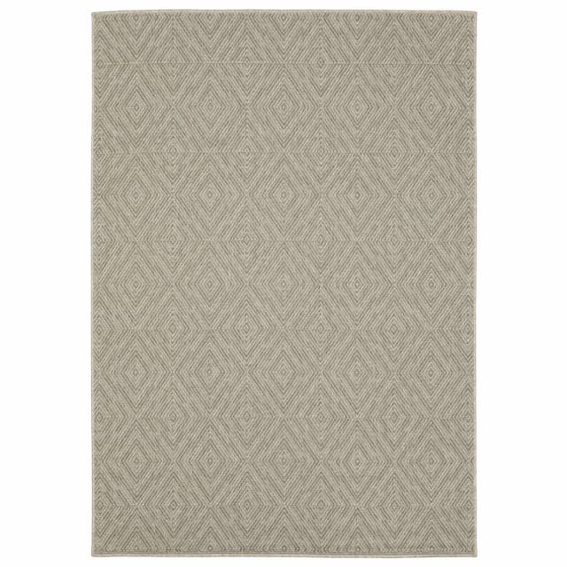 Caicos CA08A Grey/ Light Grey Ultimate Performance Area Rug - 3'3" x 5'