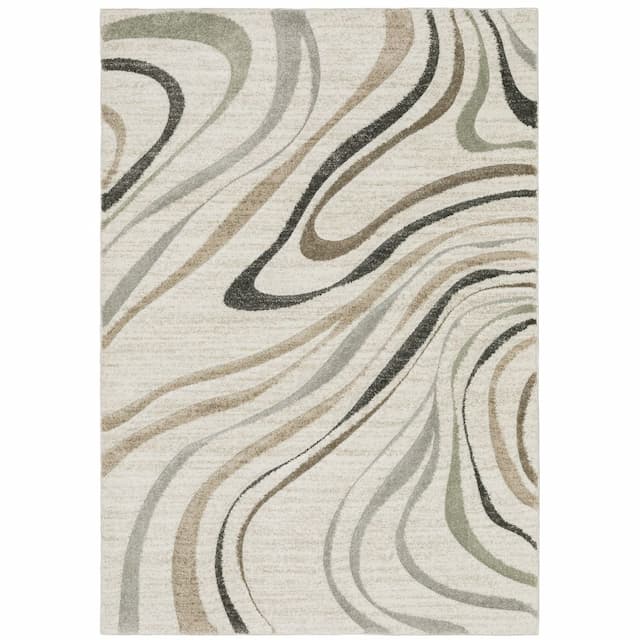 Cambria 162W2 Beige/ Multi Indoor Area Rug - 3'3" x 5'