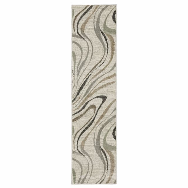 Cambria 162W2 Beige/ Multi Indoor Area Rug - 1'10" x 7'6"