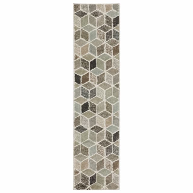 Cambria 083J2 Beige/Multi Indoor Area Rug - 1'10" x 7'6"