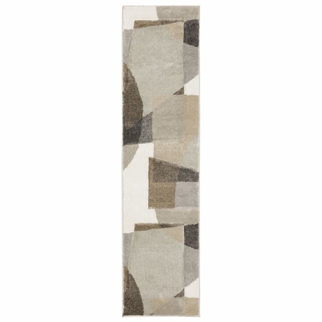 Cambria 084J2 Beige/ Multi Indoor Area Rug - 1'10" x 7'6"