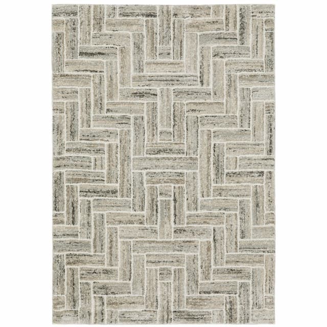 Cambria 093L2 Ivory/ Beige Indoor Area Rug - 3'3" x 5'