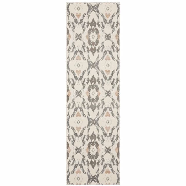 Capistrano 534A1 Ivory/ Pink Indoor Area Rug - 2'3" x 7'3"