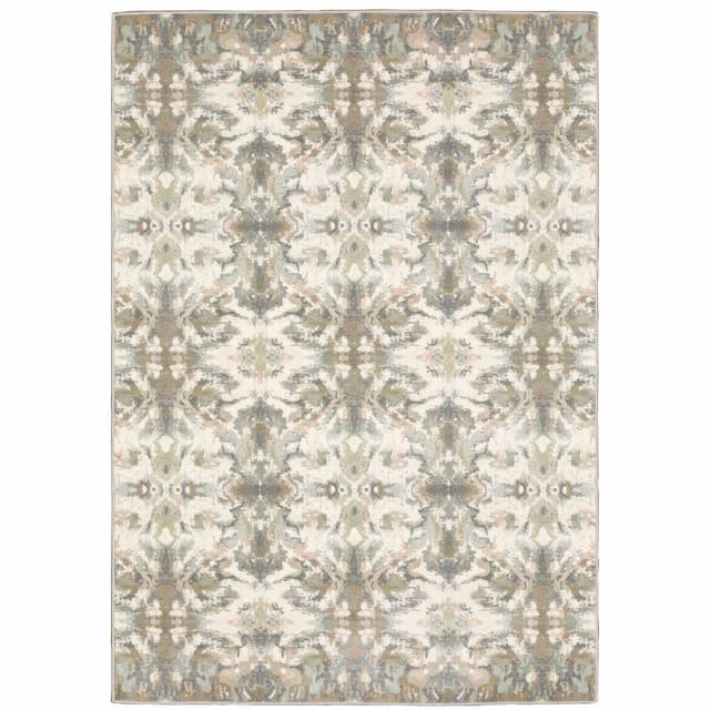 Capistrano 535B1 Ivory/ Multi Indoor Area Rug - 3'10" x 5'5"