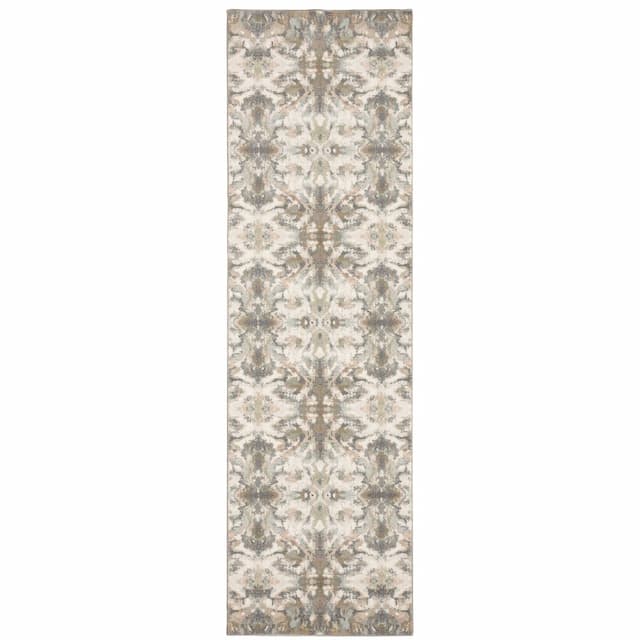 Capistrano 535B1 Ivory/ Multi Indoor Area Rug - 2'3" x 7'3"