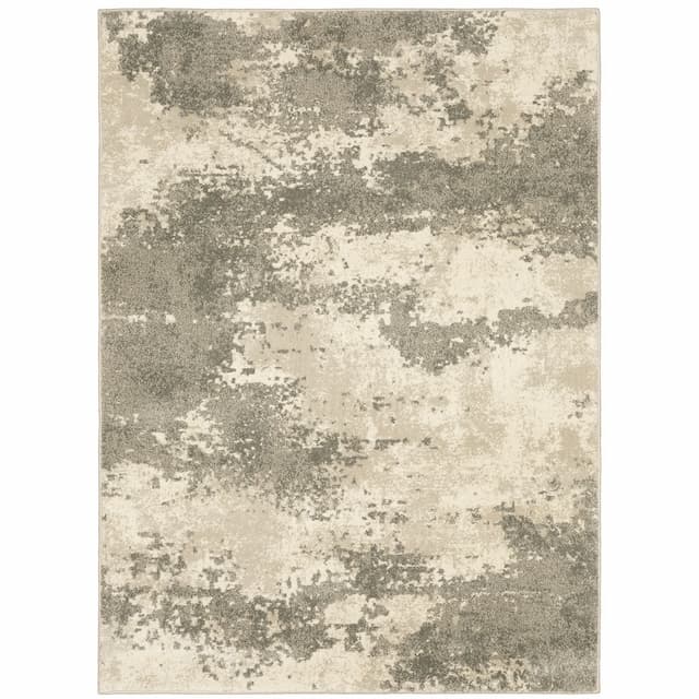 Carson 0734D Beige/ Grey Indoor Area Rug - 2' x 3'