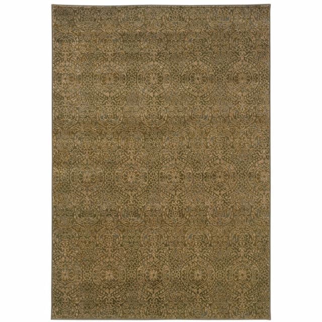 Casablanca 4441C Beige/ Blue Indoor Area Rug - 1'10" x 3'3"